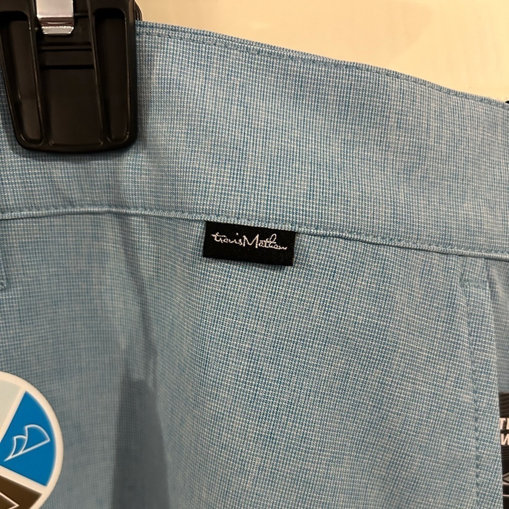 NWT Travis Mathew Men’s Size 42 Prestige Mediterranean Blue Performance Shorts - Picture 6 of 13